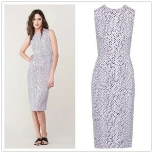 NWT Diane Von Furstenberg Alina Slim Sheath Midi Dress Size 0